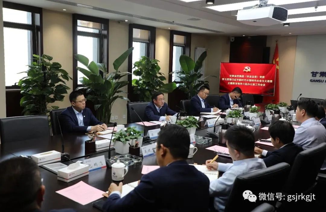 甘肅金控集團（華龍證券）黨委主題教育領(lǐng)導(dǎo)小組辦公室召開第二次工作會議